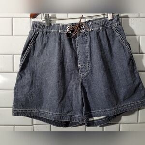 Southern Proper Style Hatchie Short Mens Youths Elastic Waist Short Leather Draw